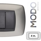 MASTER - MODO PL.METALLO 4 P. ACCIAIO SPAZZOLA 39MT264