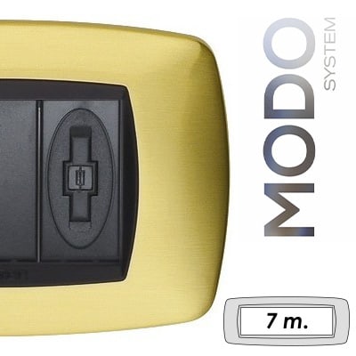 MASTER - MODO PL.METALLO 7 POSTI ORO SPAZZOLA 39MT277