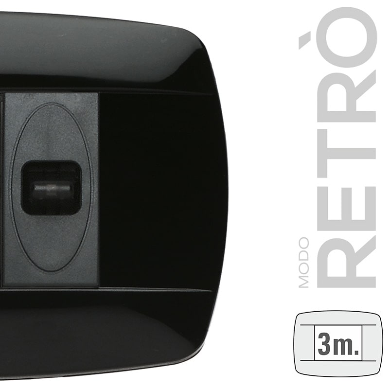 MASTER - MODO RETRO 3 POSTI NERO