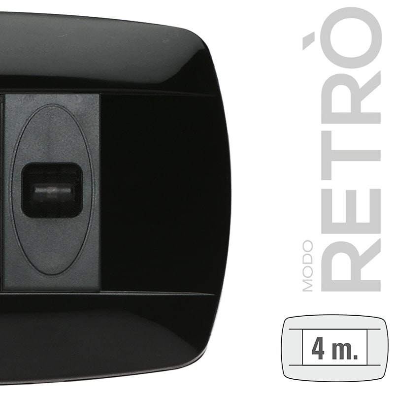 MASTER - MODO RETRO 4 POSTI NERO 39RT204