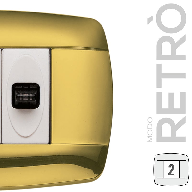 MASTER - MODO RETRO 2 POSTI OTTONE 39RT212