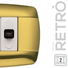 MASTER - MODO RETRO 2 POSTI OTTONE 39RT212