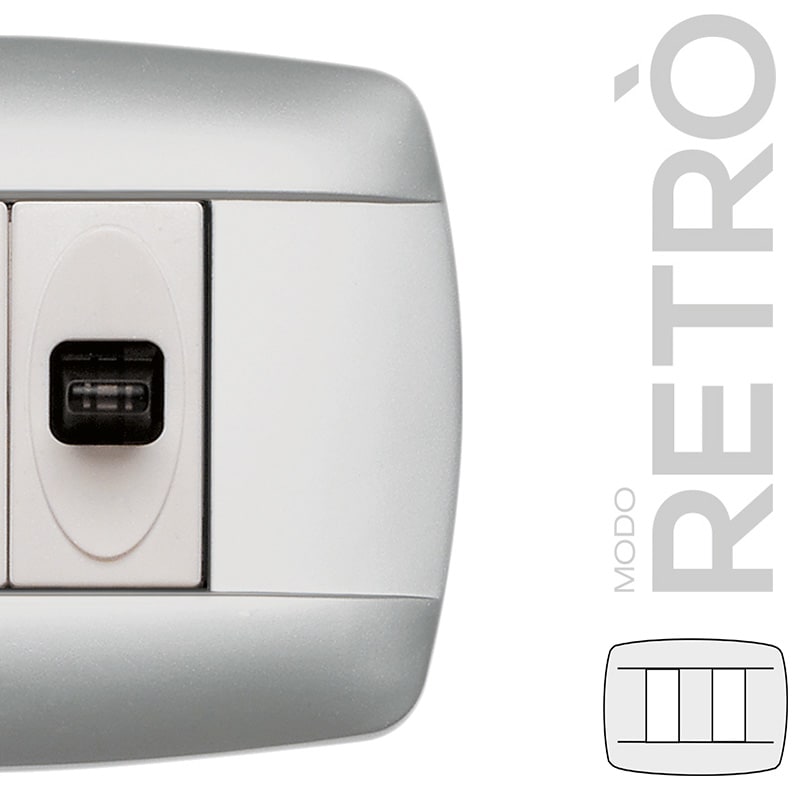 MASTER - MODO RETRO 3 MOD. 2 POSTI TITANIO 39RT253-2