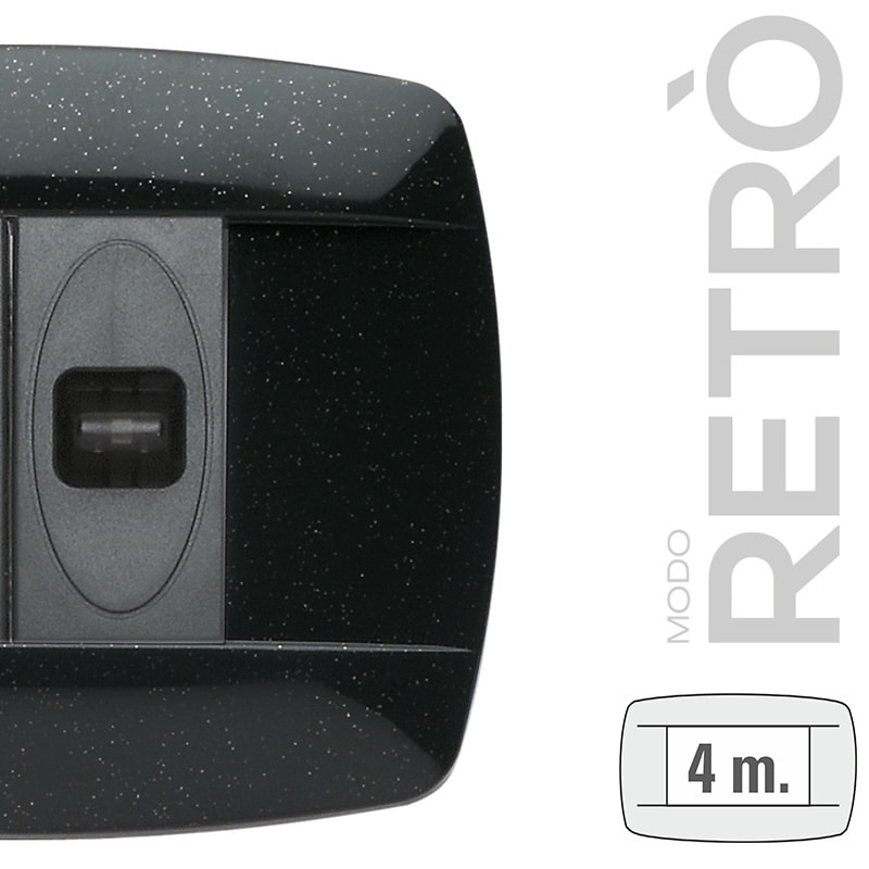 MASTER - MODO RETRO 4 POSTI GRIGIO ANTRACITE 39RT384