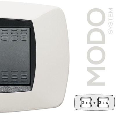 MASTER - MODO PLACCA 2+2 POSTI BIANCO 39TC102-2