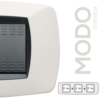MASTER - MODO PLACCA 2+2+2 POSTI BIANCO 39TC102-3