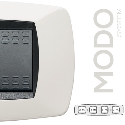 MASTER - MODO PLACCA 2+2+2+2 POSTI BIANCO 39TC102-4