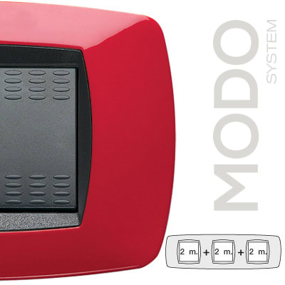MASTER - MODO PLACCA 2+2+2 POSTI ROSSO 39TC152-3
