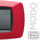 MASTER - MODO PLACCA 3 POSTI ROSSO 39TC153