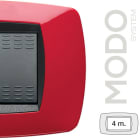 MASTER - MODO PLACCA 4 POSTI ROSSO 39TC154