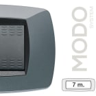 MASTER - MODO PLACCA 7 POSTI GRIGIO METALLIZZATO 39TC197