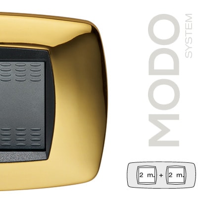MASTER - MODO PLACCA 2+2 POSTI OTTONE 39TC212-2
