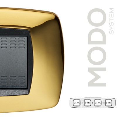 MASTER - MODO PLACCA 2+2+2+2 POSTI OTTONE 39TC212-4