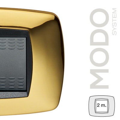 MASTER - MODO PLACCA 2 POSTI OTTONE 39TC212