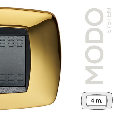 MASTER - MODO PLACCA 4 POSTI OTTONE 39TC214