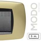 MASTER - MODO PLACCA 5 POSTI OTTONE OPACO 39TC245