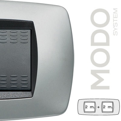 MASTER - MODO PLACCA 2+2 POSTI TITANIO 39TC252-2