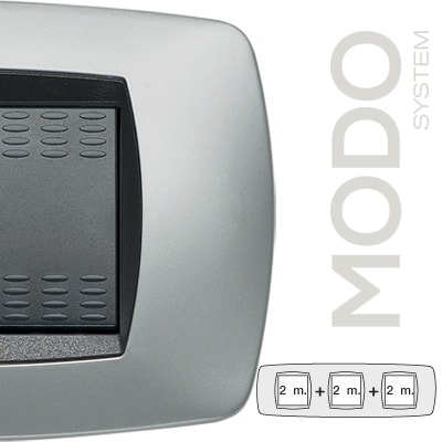 MASTER - MODO PLACCA 2+2+2 POSTI TITANIO 39TC252-3