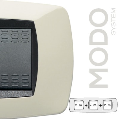 MASTER - MODO PLACCA 2+2+2 POSTI AVORIO 39TC282-3