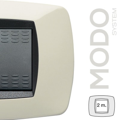 MASTER - MODO PLACCA 2 POSTI AVORIO 39TC282