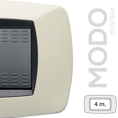 MASTER - MODO PLACCA 4 POSTI AVORIO