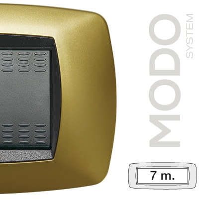 MASTER - MODO PLACCA 7 POSTI GIALLO PERLA 39TC327