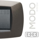 MASTER - MODO PLACCA 2+2 POSTI GRIGIO ANTRACITE 39TC382-2