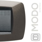 MASTER - MODO PLACCA 2 POSTI GRIGIO ANTRACITE 39TC382