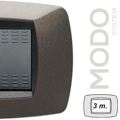 MASTER - MODO PLACCA 3 POSTI GRIGIO ANTRACITE 39TC383