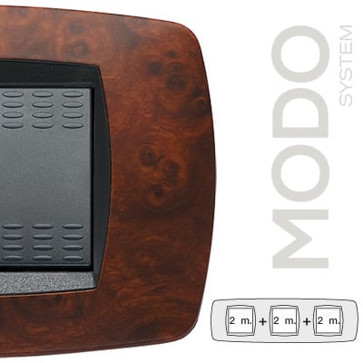 MASTER - MODO PLACCA 2+2+2 POSTI RADICA DI NOCE 39TC432-3