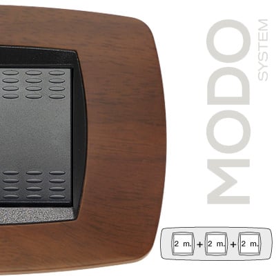 MASTER - MODO PLACCA 2+2+2 POSTI NOCE SCURO 39TC452-3