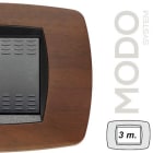 MASTER - MODO PLACCA 3 POSTI NOCE SCURO 39TC453