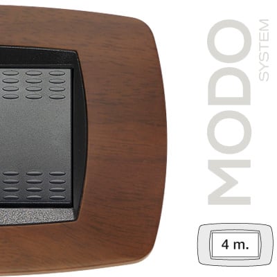 MASTER - MODO PLACCA 4 POSTI NOCE SCURO 39TC454
