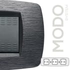 MASTER - MODO PLACCA 2+2+2 POSTI SATINATO GRIGIO 39TC512-3