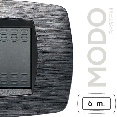 MASTER - MODO PLACCA 5 POSTI SATINATO GRIGIO 39TC515