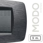 MASTER - MODO PLACCA 5 POSTI SATINATO GRIGIO 39TC515