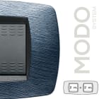 MASTER - MODO PLACCA 2+2 POSTI SATINATO BLU 39TC522-2