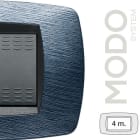 MASTER - MODO PLACCA 4 POSTI SATINATO BLU 39TC524
