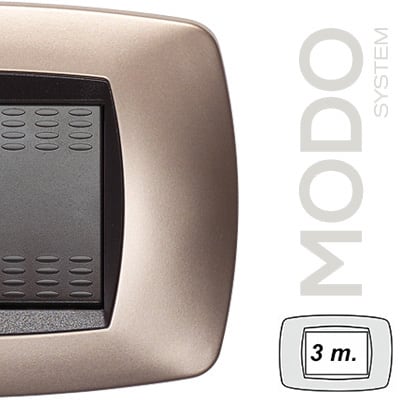 MASTER - MODO PLACCA 3 POSTI RAME OPACO