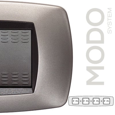 MASTER - MODO PLACCA 2+2+2+2 P. BRONZO OPACO