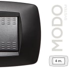 MASTER - MODO PLACCA 4 POSTI NERO OPACO 39TC814