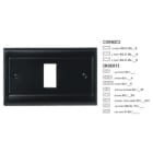 MASTER - CORNICE METAL.LISCIO NERO 5 POSTI 60CML205