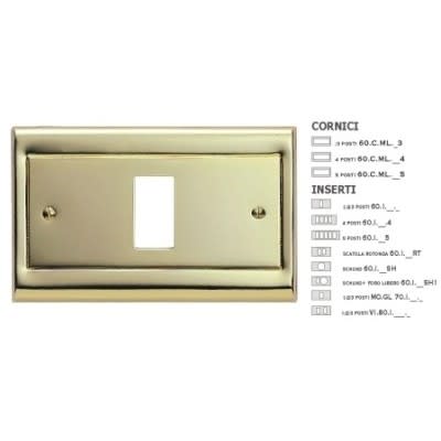 MASTER - CORNICE METAL.LISCIO ORO 5 POSTI 60CML215