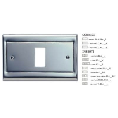 MASTER - CORNICE METAL.LISCIO ARGENT.4 POSTI 60CML224