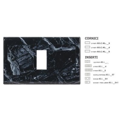 MASTER - CORNICE MARMO SICILIA 4 FORI 60CML944