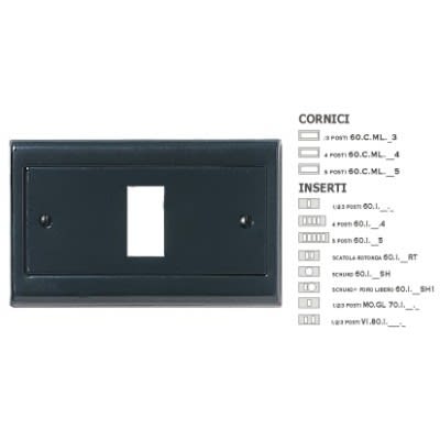 MASTER - INSERTO GRIGIO ANTR.5 FORI 60I385