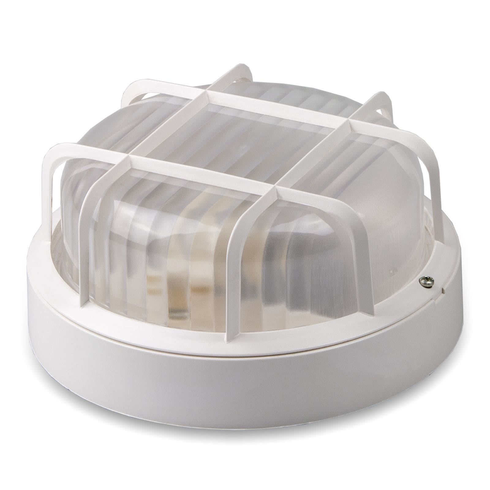 MASTER - PLAF.TONDA C.GABBIA 60W (LED15W) BIANCA