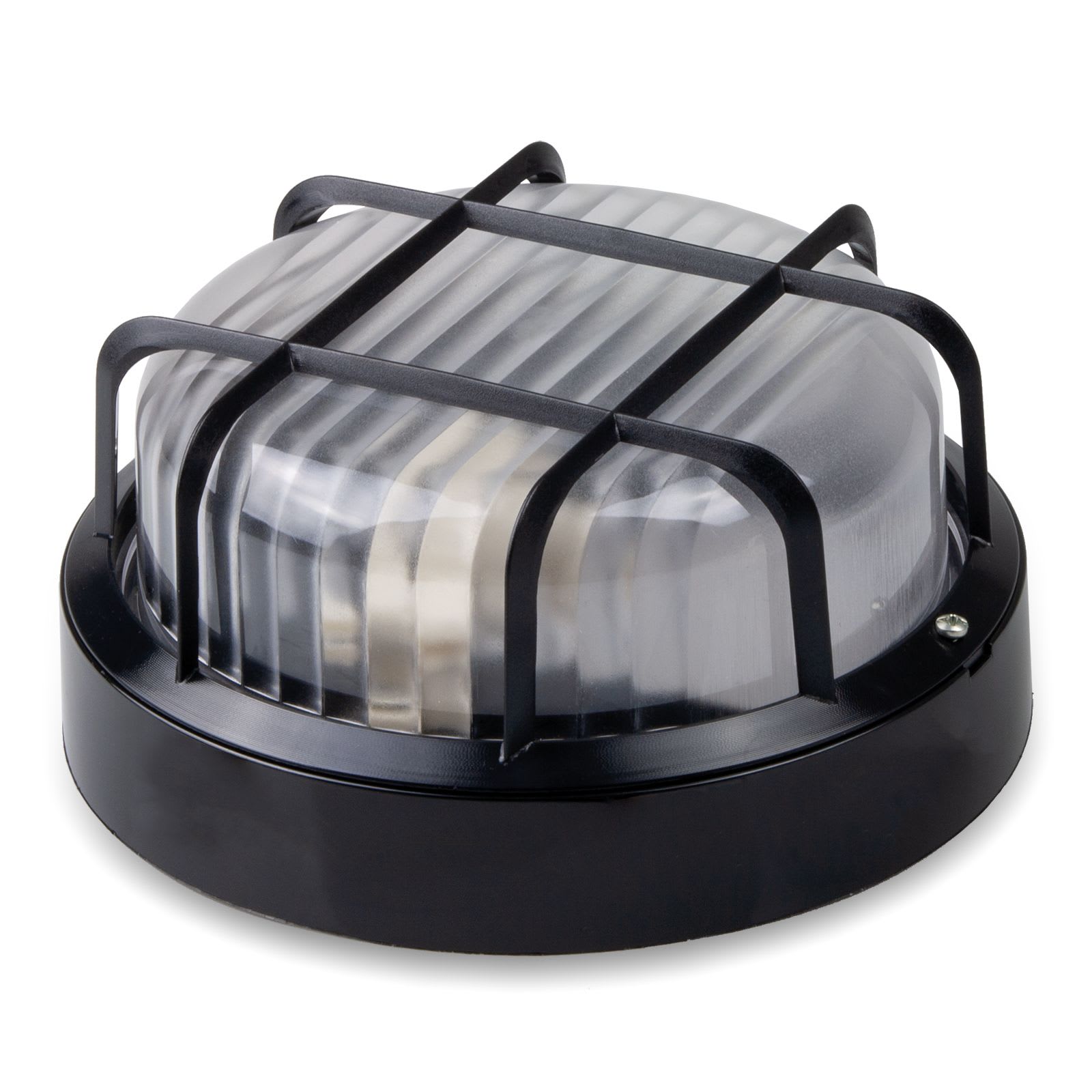 MASTER - PLAF.TONDA C.GABBIA 60W (LED15W) NERA 75144N