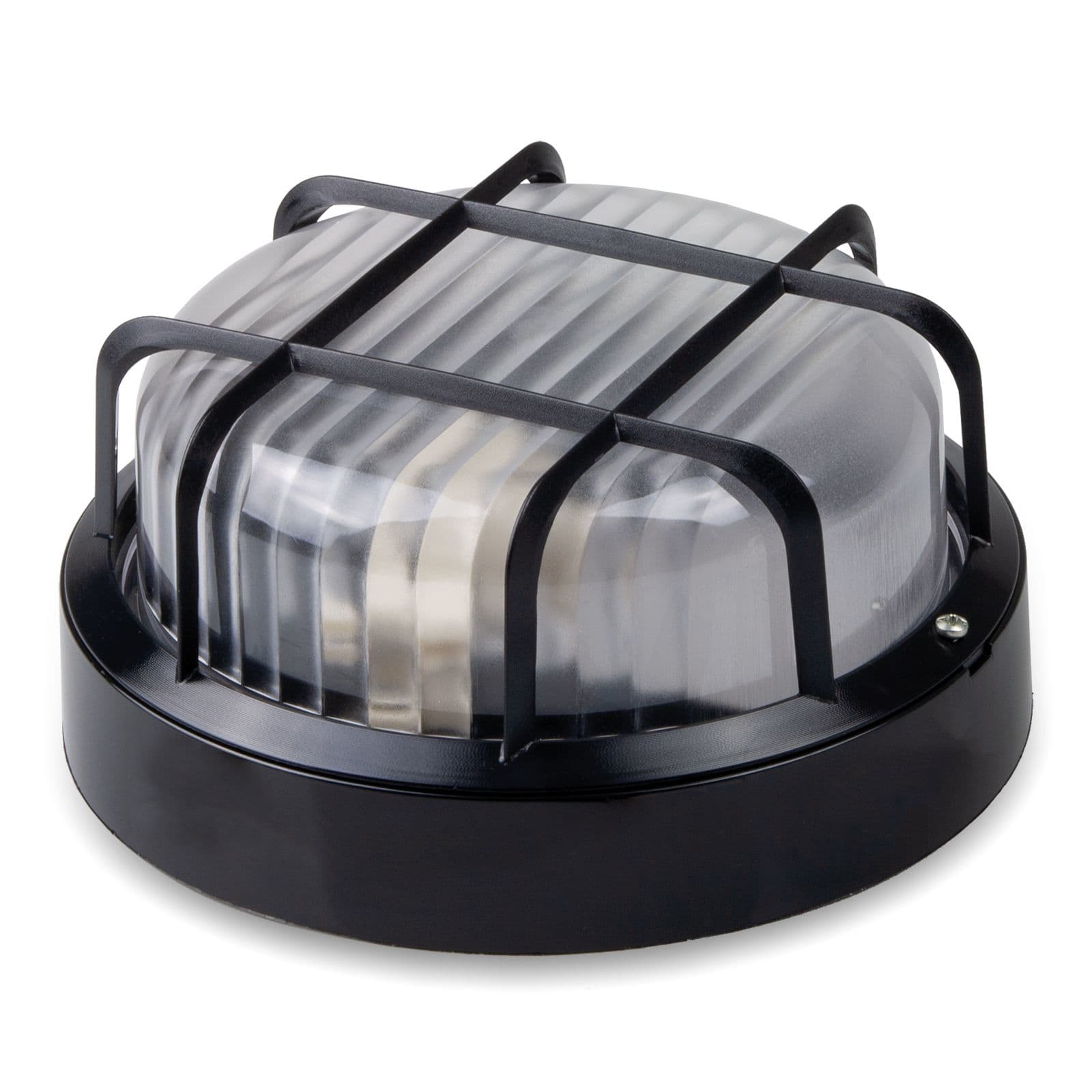 MASTER - PLAF.TONDA C.GABBIA 60W (LED15W) NERA