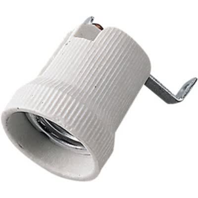 MASTER - PORTALAMPADA E27 IN PORCELLANA +STAFFA AS00521